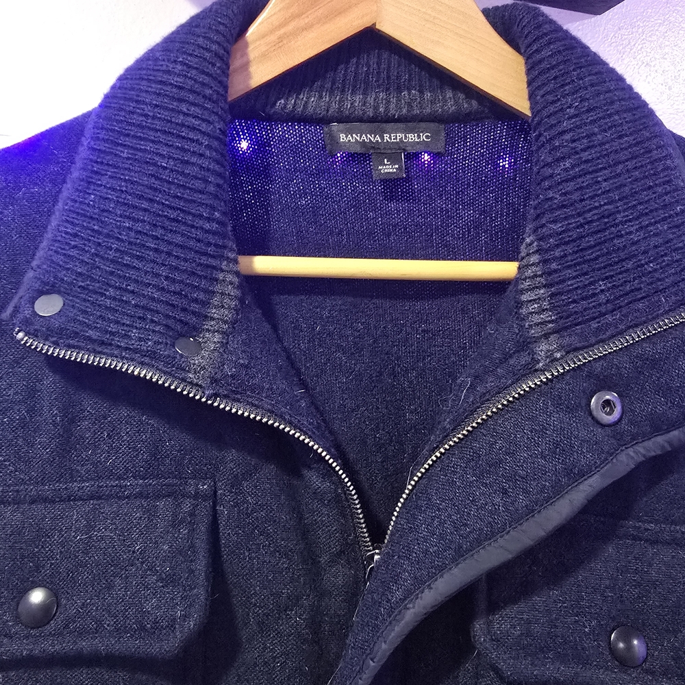 Banana Republic Dark Blue Wool Jacket